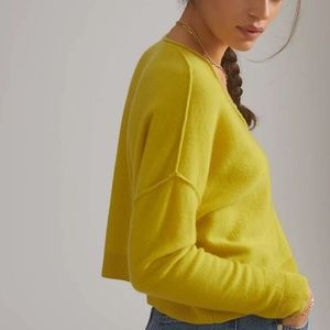 Anthropologie Pilcro cashmere v-necked sweater.